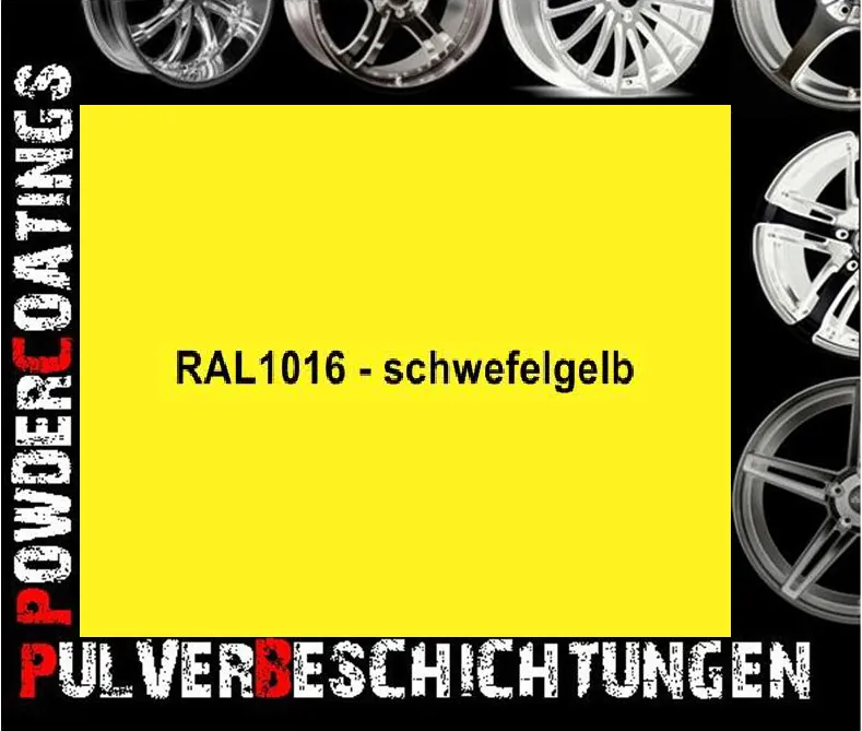 RAL 1016 Schwefelgelb: Produktbild