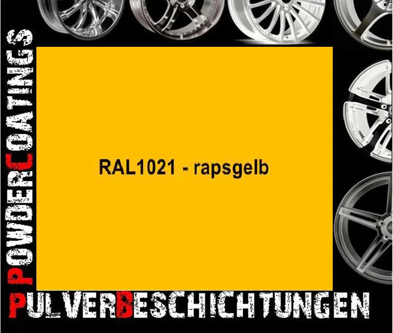RAL 1021 Rapsgelb Matt Feinstruktur: Produktbild