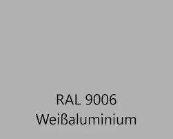 RAL 9006 Weißaluminium Seidenglanz Grobstruktur: Produktbild