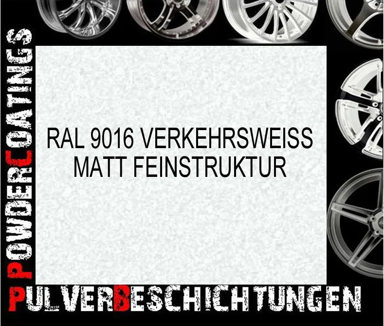 RAL 9016 Verkehrsweiß Matt Feinstruktur: Produktbild